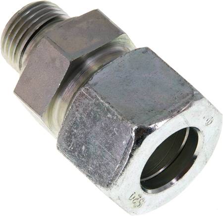 Gerade Schneidringverschr. G 1/2"-20 S (M30x2), Stahl verzinkt, Dichtung FKM