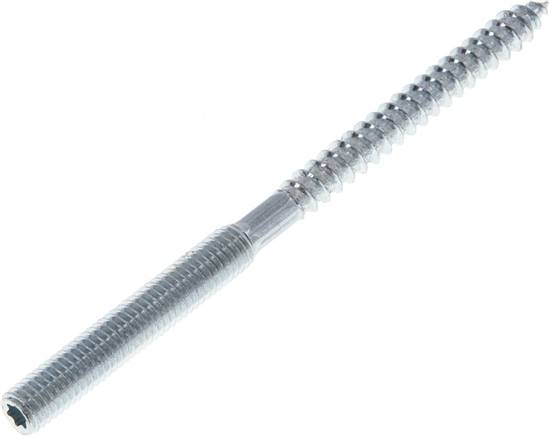 Stockschraube M 8x120, Stahl verzinkt Sternprofil (TX)