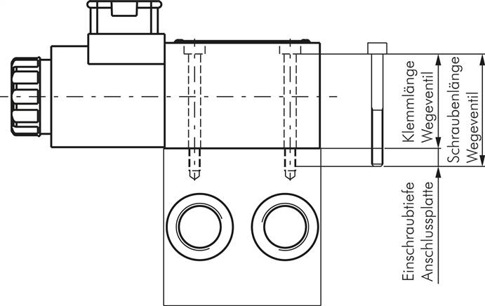 Zylinderschraube DIN 912 für NG 6-Ventile, M 5x30