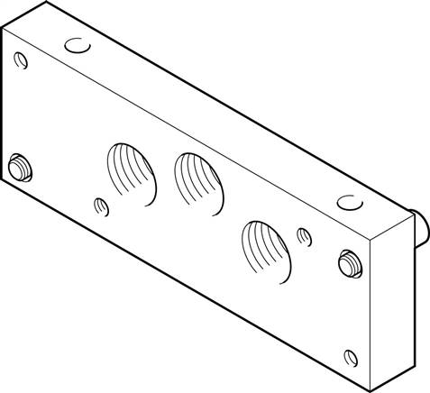 FESTO IEPR-04-D-3-NPT (18881) Endplatte