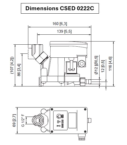 Kondensatableiter CSED 0222C bis 6,3 m³/min Kompressorleistung