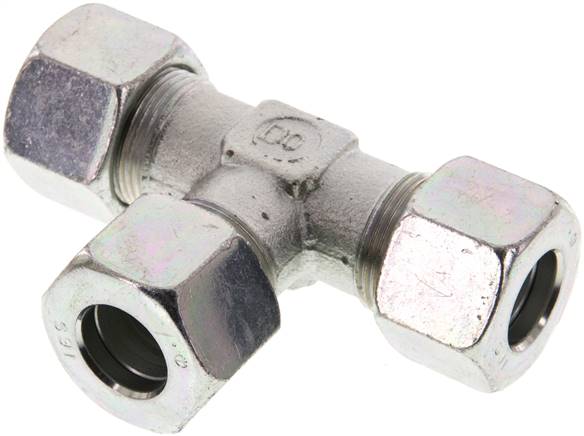 T-Schneidringverschraubung 16 S (M24x1,5), Stahl verzinkt