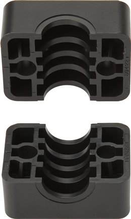Klemmbackenpaar 10mm, Baugröße 0, leichte Baureihe (nur eine seitliche Befestigungsbohrung)