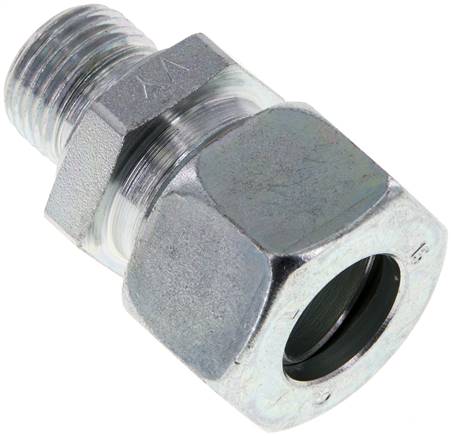 Gerade Schneidringverschr. M 16x1,5-15 L (M22x1,5), Stahl verzinkt