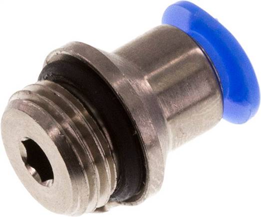 Gerader Steckanschluss G 1/8"-4mm, Mini m. Innensechskt.