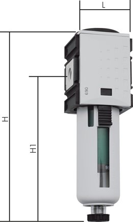 FUTURA Feinfilter (Submikrofilter) G 1", Futura 4