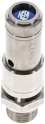 TÜV-Sicherheitsventil G 1/2" (DN10), 2,00 bar, 1.4401