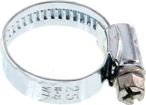 9mm Schlauchschelle 16 - 25mm, Stahl verzinkt (W1) (IDEAL)