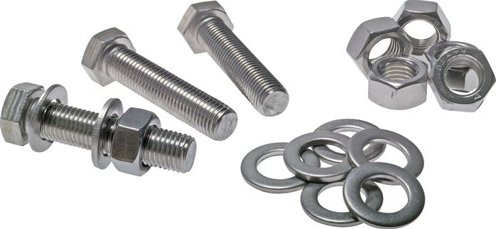 Sechskantschraube DIN 933, M 16x65, Edelstahl A2