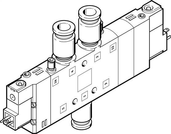 FESTO CPE24-M2H-5/3BS-QS-10 (170312) Magnetventil
