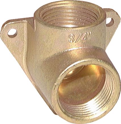 Wanddose 2 x G 1/2" (IG), Messing