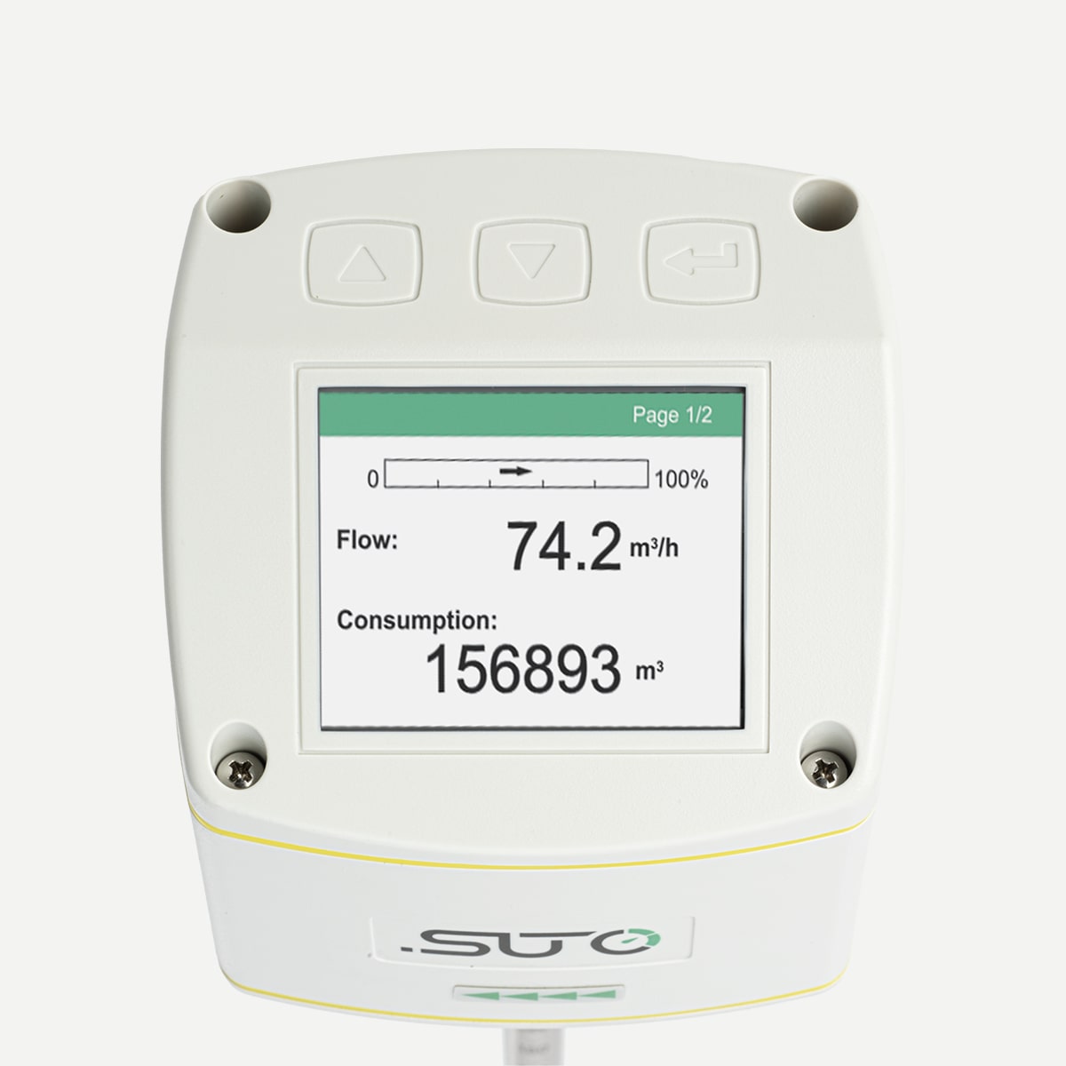 S401 Durchflussmesser Druckluft, Einstechsensor 300 mm, Standard-Messbereich, Modbus/RTU