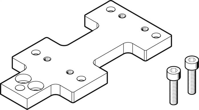 FESTO DAMF-25-FKP (2349282) Adapterplatte