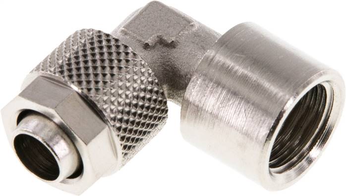 Winkel-Aufschraubverschraubung G 1/4"-10x8mm, Messing vernickelt