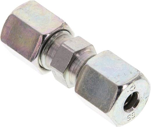 Gerade Schneidringverschraubung 6 S (M14x1,5), Stahl verzinkt