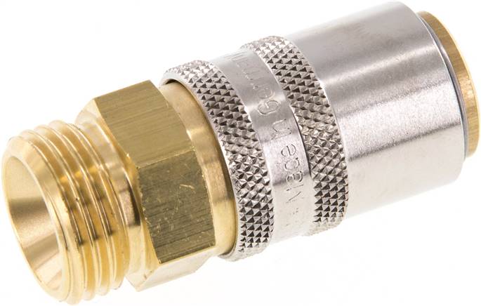 Temperier-Schnellkupplung 13mm Zapfen,G 1/2"(AG), ohne Ventil