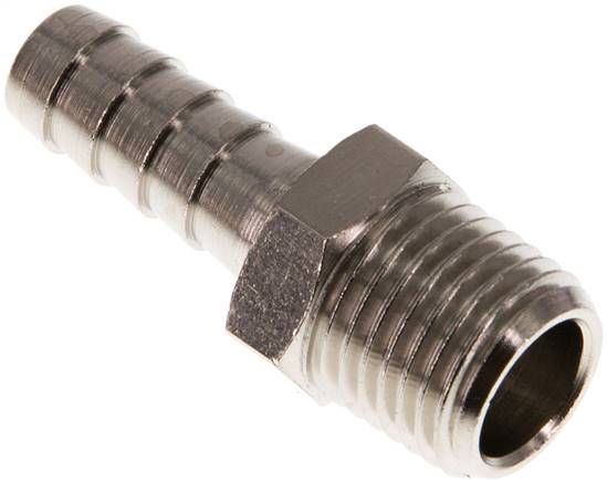 Gewindetülle R 1/4"-8 (5/16")mm, Messing vernickelt