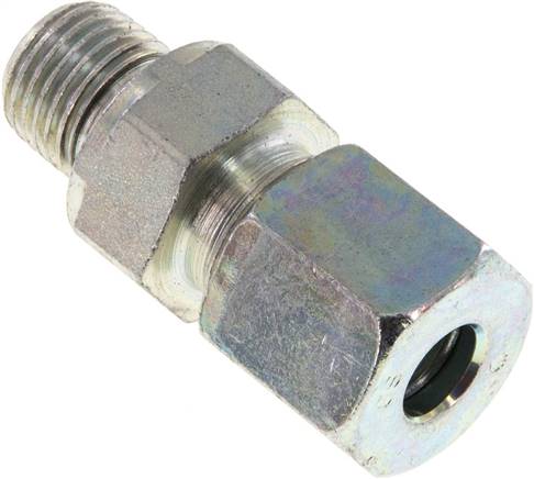 Gerade Schneidringverschr. G 1/4"-8 S (M16x1,5), Stahl verzinkt, Dichtung FKM