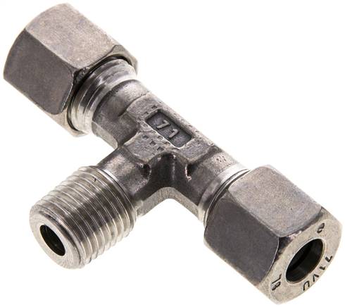 T-Schneidringverschraubung R 1/4"-8 L (M14x1,5), 1.4571