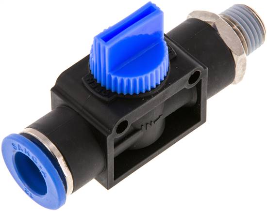 3/2-Wege-Absperrventil R 1/4"-12mm, Gewindeseite entlüftend