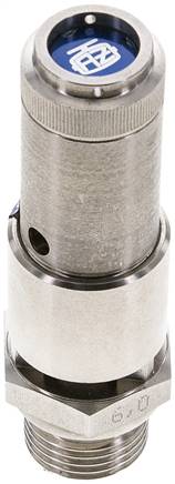 TÜV-Sicherheitsventil G 1/2" (DN10), 8,50 bar, 1.4571