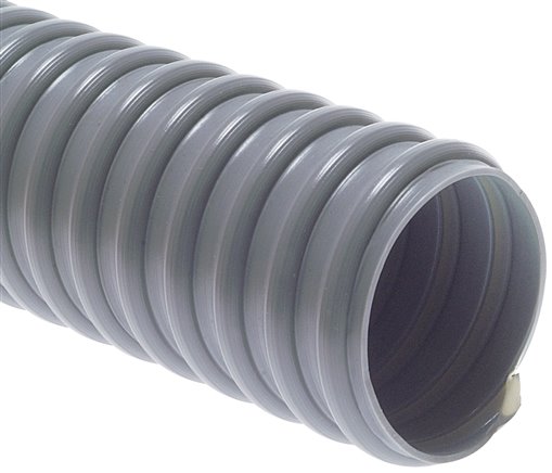Leichter Saug-Schlauch, PVC-Superflex grau, 70mm