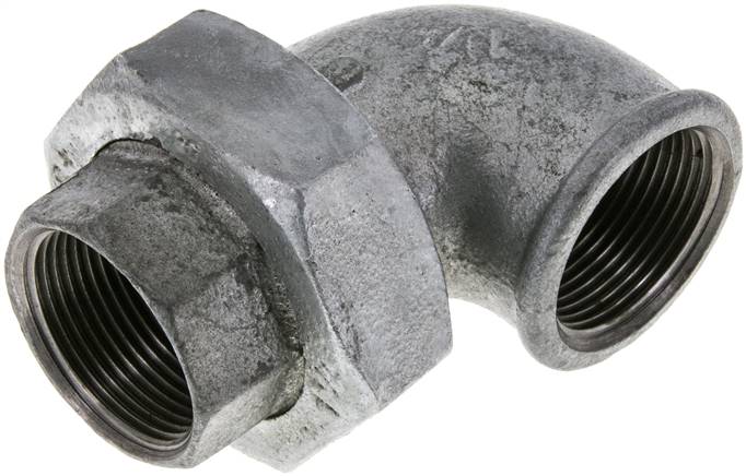 Winkel-Verschraubung flach dichtend Rp 1-1/4" (IG)