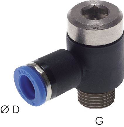 Winkel-Steckanschluss, I-Skt. G 3/8"-12mm, IQS-Standard