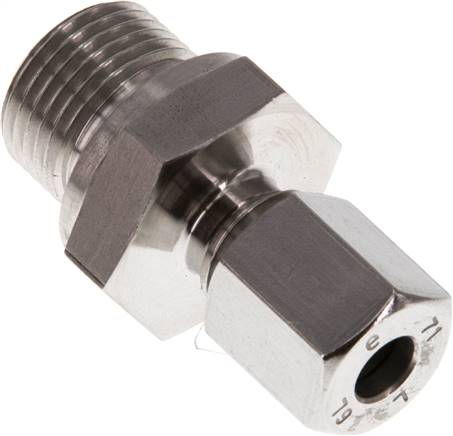 Gerade Schneidringverschr. G 3/8"-6 L (M12x1,5), 1.4571