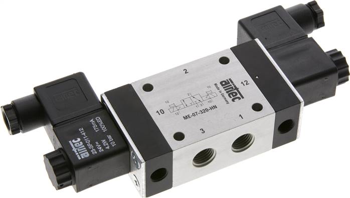 3/2-Wege Magnetimpulsventil mit Fremdluftanschluss, G 1/4" (Pilot G 1/8") 24V=