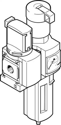 FESTO MSB6-1/2:C3:J120-WP (8042672) Wartungsgeräte-Kombination