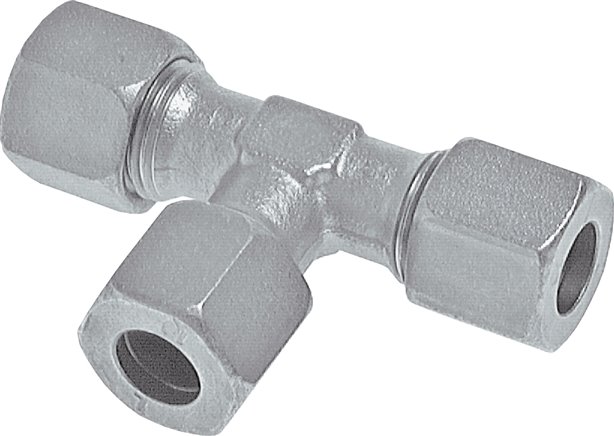 T-Schneidringverschraubung 10 L (M16x1,5), Stahl verzinkt