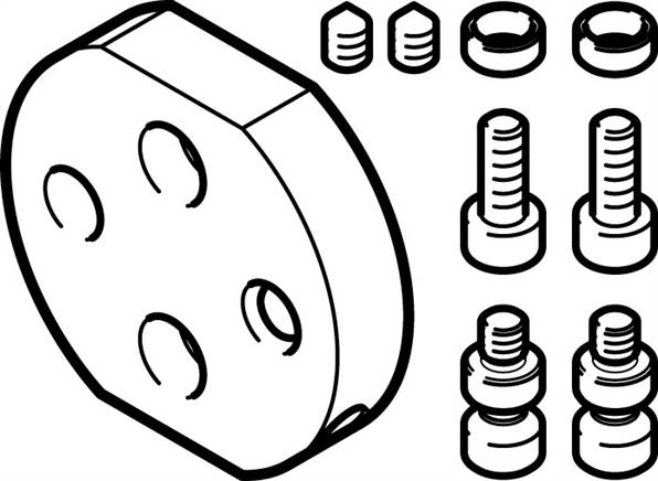 FESTO DHAA-G-Q11-35/40-B2/B3-40 (1980059) Adapterbausatz