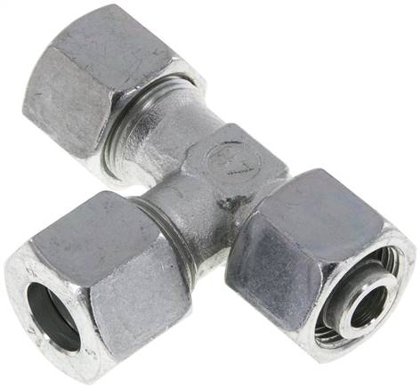 Einstellb. L-Schneidringverschraubung 14 S (M22x1,5), Stahl verzinkt