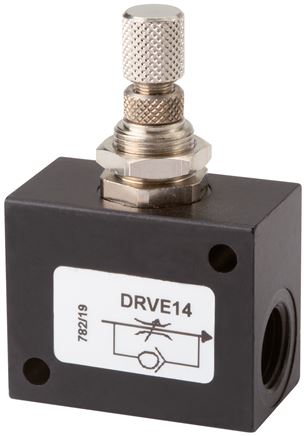 Block-Drosselrückschlagventil, G 1/4"