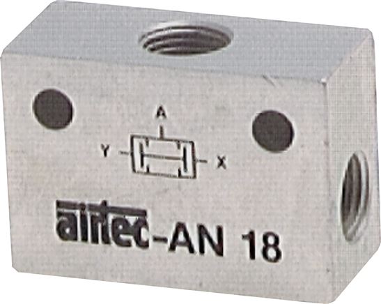 UND-Ventil, G 1/8", Präzision