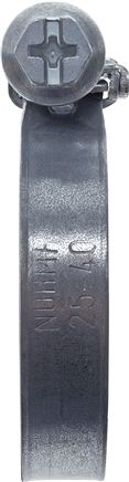 9mm Schlauchschelle 20 - 32mm, Stahl verzinkt (W1) (NORMA) mit Flügelgriff