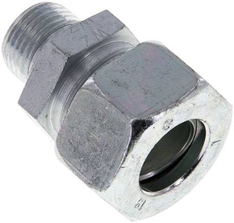 Gerade Schneidringverschr. M 18x1,5-18 L (M26x1,5), Stahl verzinkt