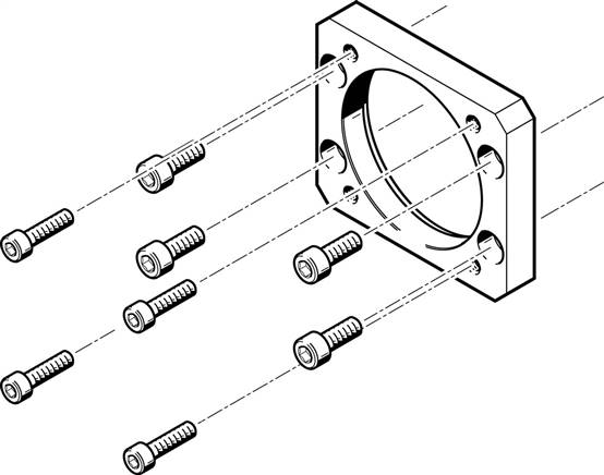 FESTO EAMF-A-62B-70A (558179) Motorflansch