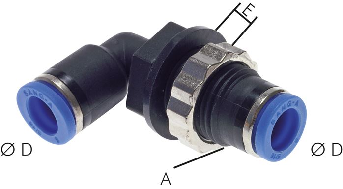 Winkel-Schott-Steckanschluss 4mm, IQS-Standard