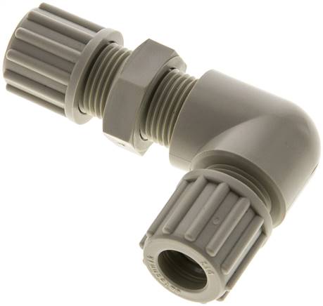 Winkel-Schott-Verschraubung 12x9mm, Polypropylen