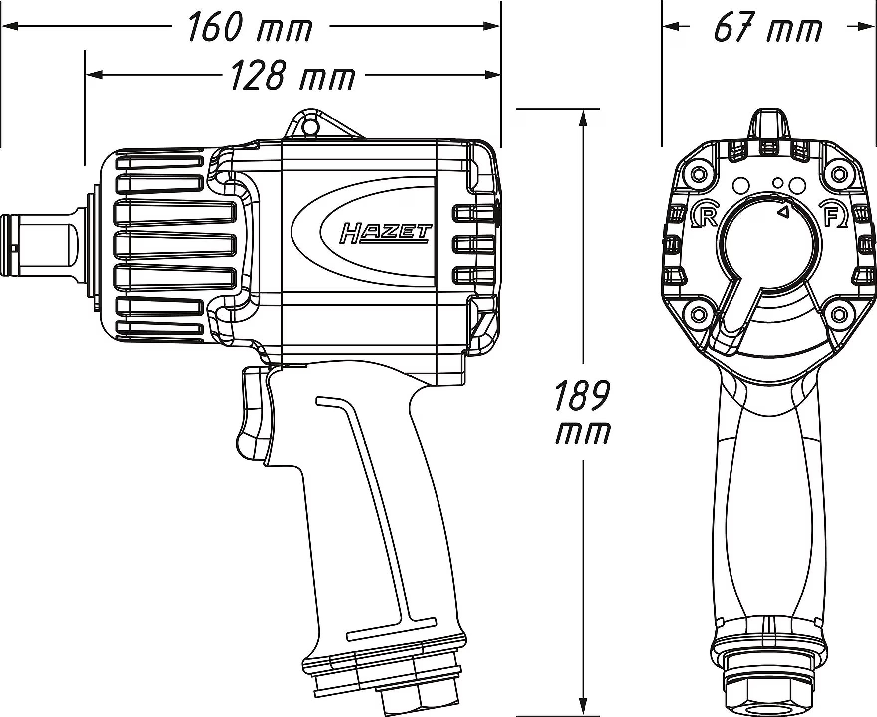 HAZET Twin Turbo Schlagschrauber ∙ 1890 Nm  3/4"