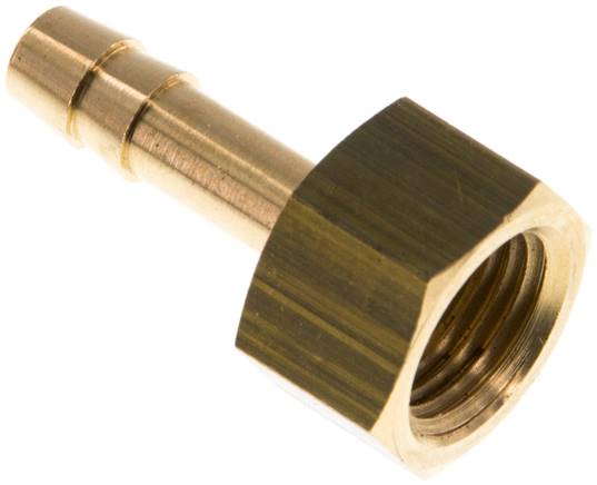 Aufschraub-Schlauchtülle G 1/4"-6 (1/4")mm, Messing
