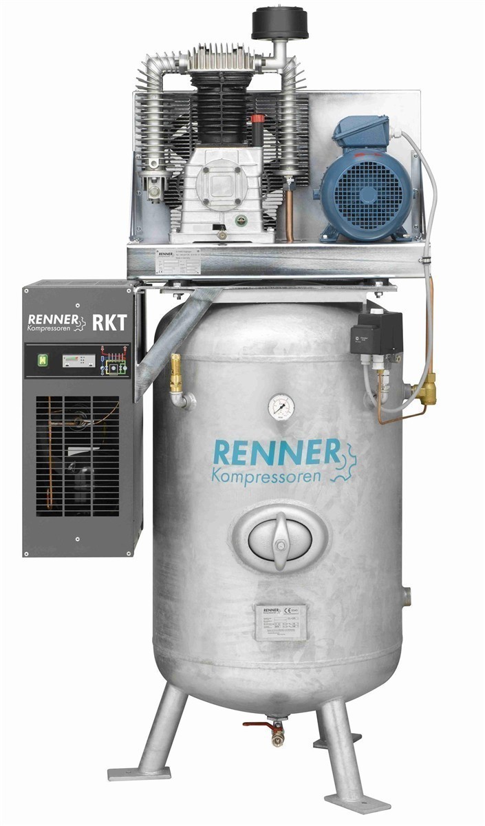 RENNER Riko H 700/270 ST-KT Compressore industriale a pistoni 15 bar - essiccatore di refrigerante, serbatoio