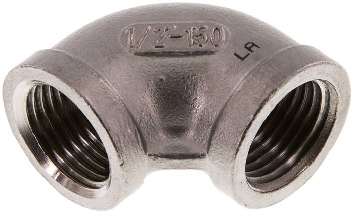 90°-Winkel Rp 1/2"-Rp 1/2", 1.4408