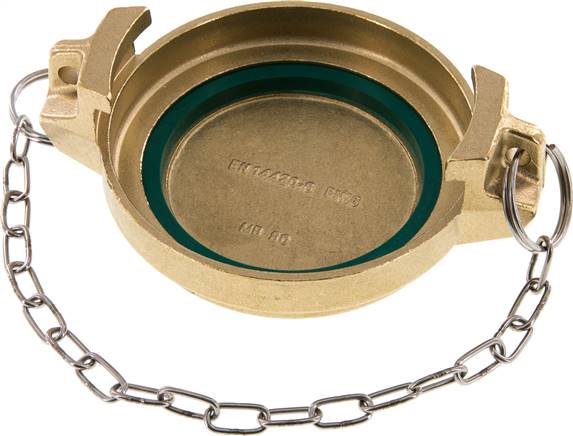 Tankwagenkupplung Verschlussdeckel, Messing für VK 80 MS
