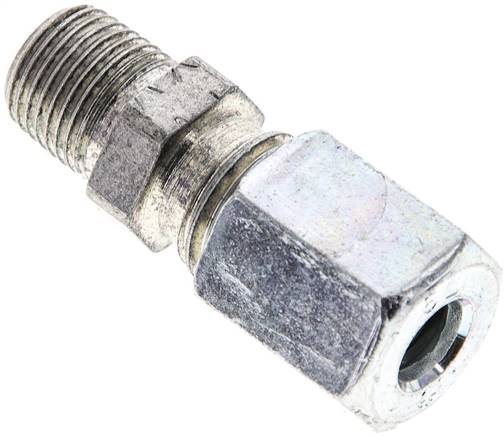 Gerade Schneidringverschr. NPT 1/8"-6 L (M12x1,5), Stahl verzinkt