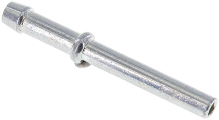 Schlauchnippel Rohr 5, Schl. 4 - 5mm, Stahl verzinkt