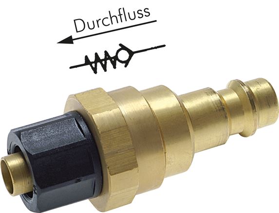 Kupplungsstecker (NW7,2) 8x6mm Schl. mit Rückschlagventil