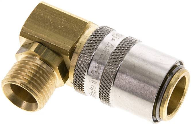 90°-Temperier-Schnellkupplung 13mm Zapfen,M 16x1,5(AG)